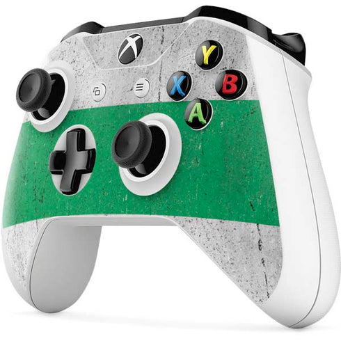 Nigeria Flag Distressed Xbox One S Controller Skin